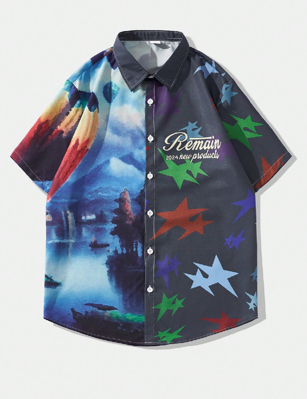 Camasa Romwe, mix culori