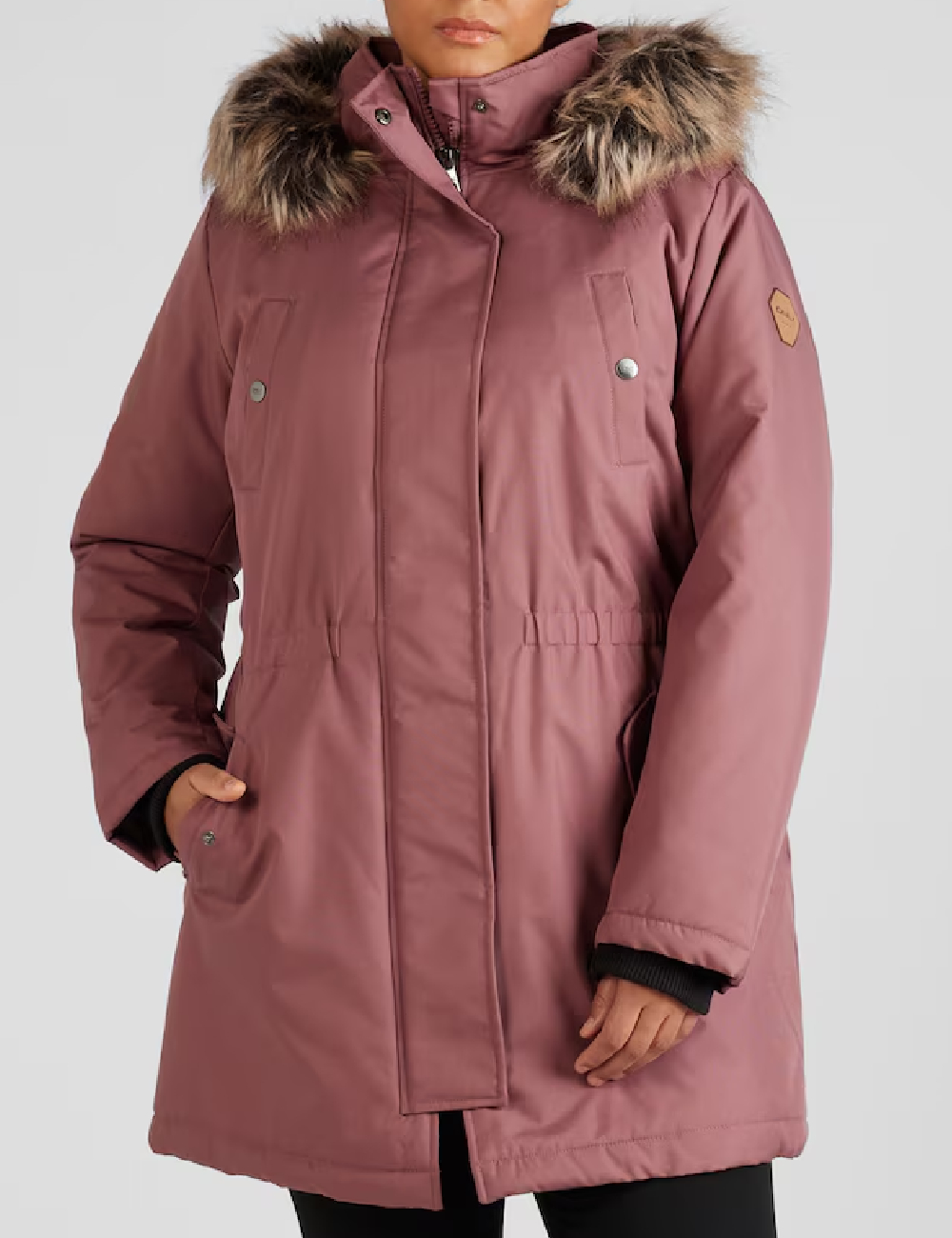 Geaca Only Carmakoma, roz pudra