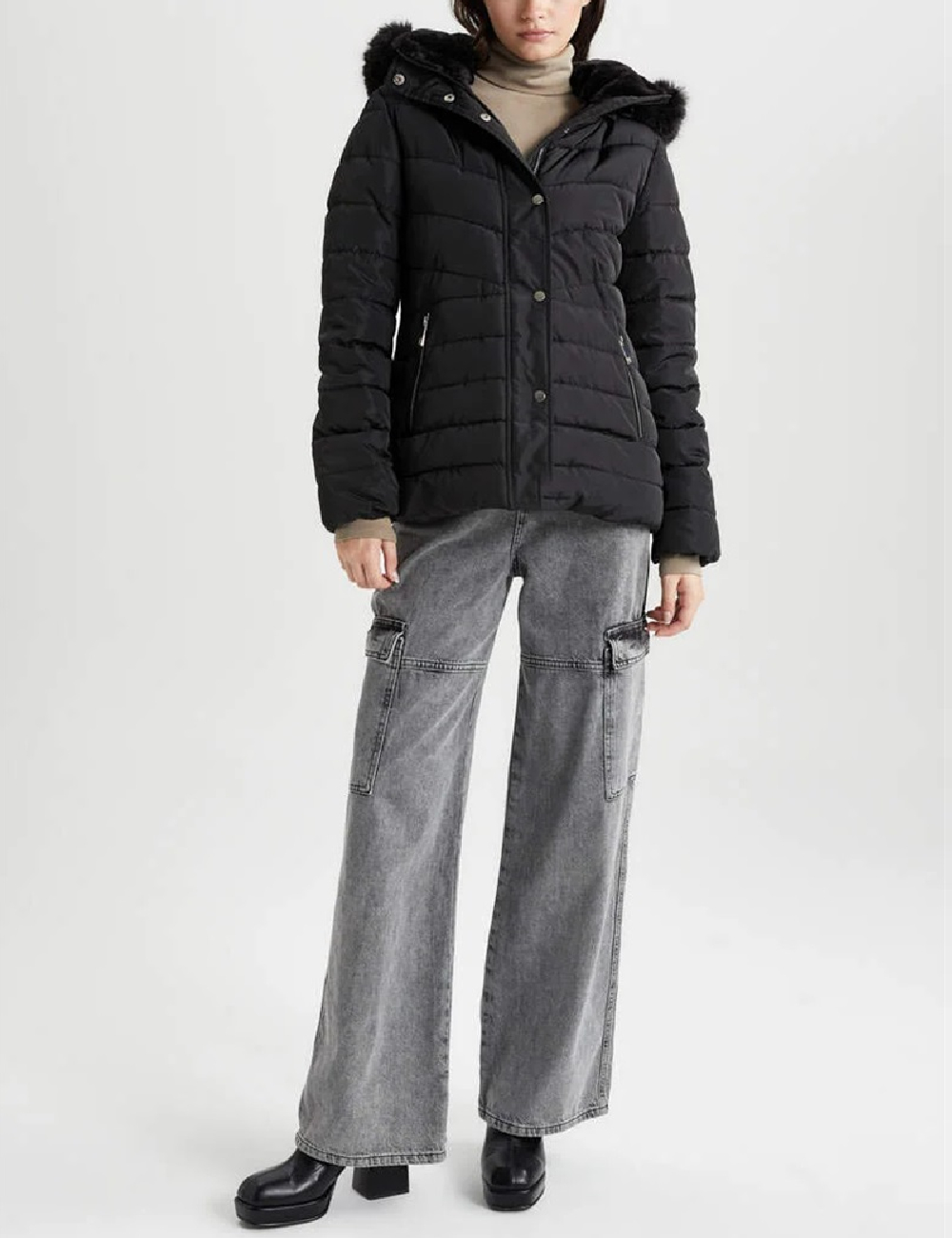 Geaca DeFacto, negru