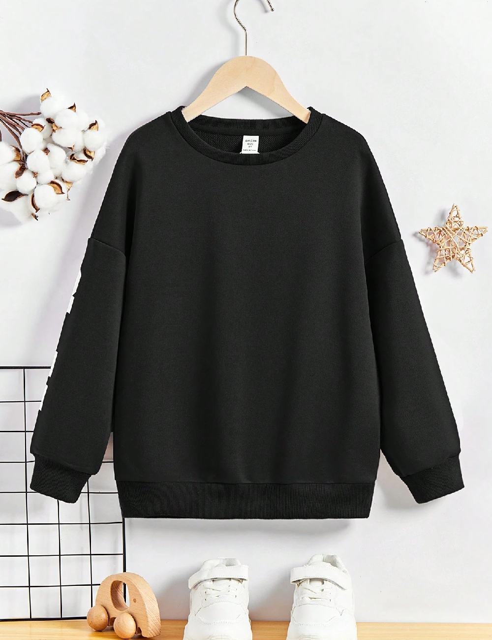 Bluza Shein Kids, negru