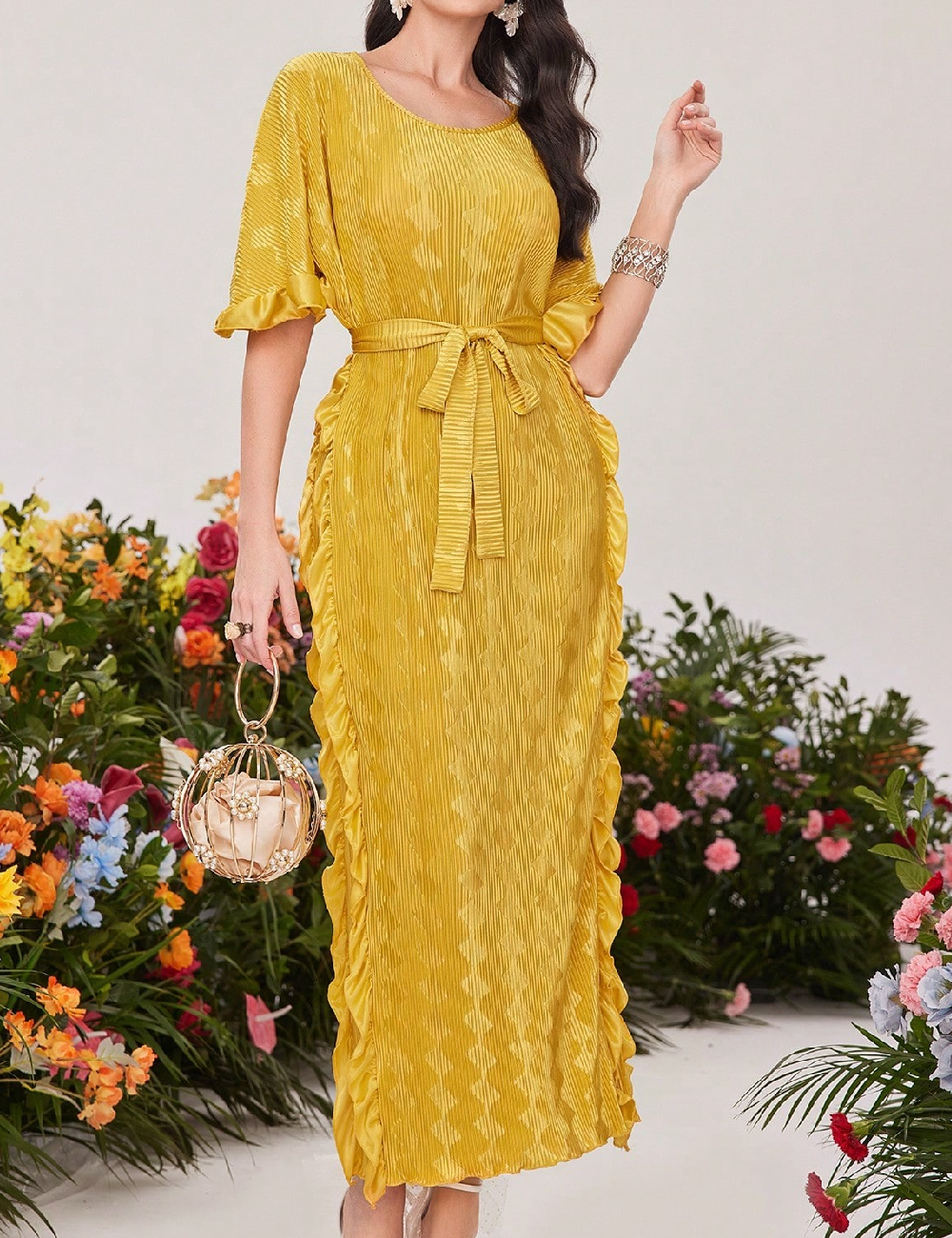 Rochie lunga SHEIN, galben