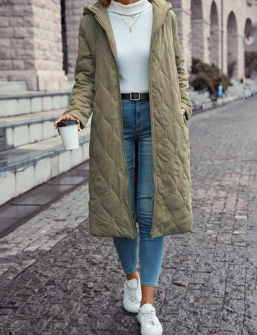 Geaca SHEIN, verde