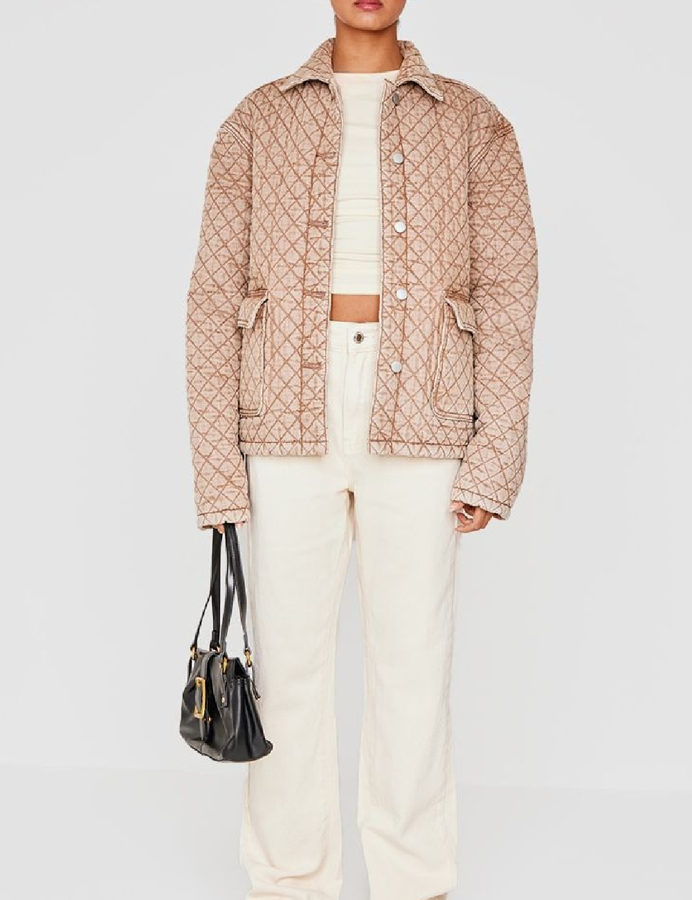 Jacheta PrettyLittleThing, maro deschis