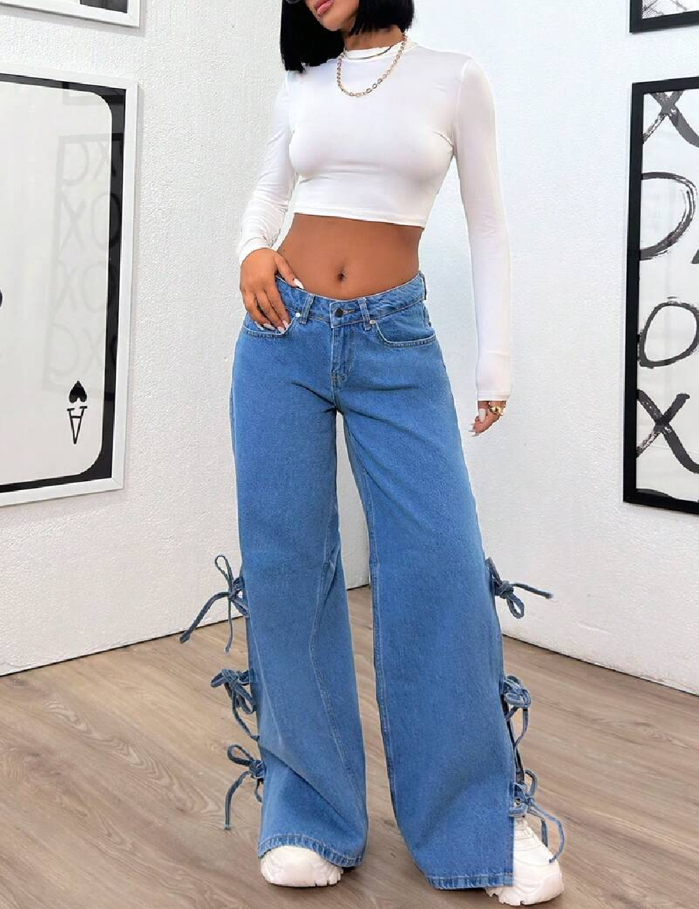 Blugi SHEIN, albastru