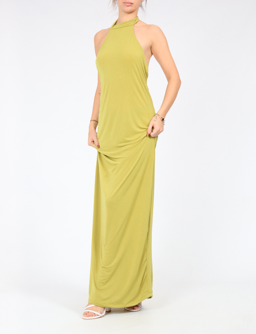 Rochie lunga SHEIN, verde