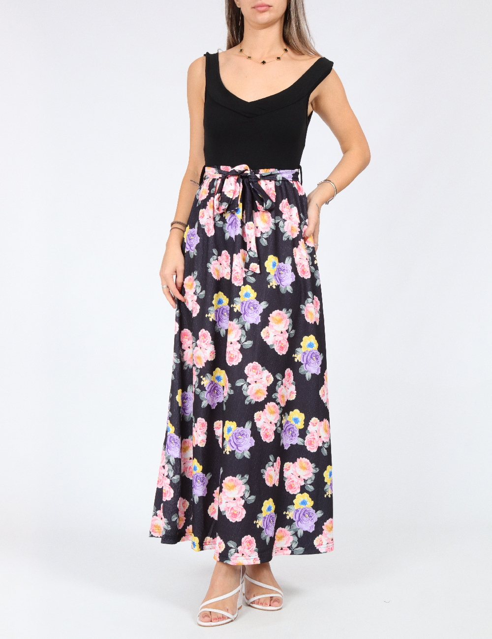 Rochie lunga SHEIN, floral print