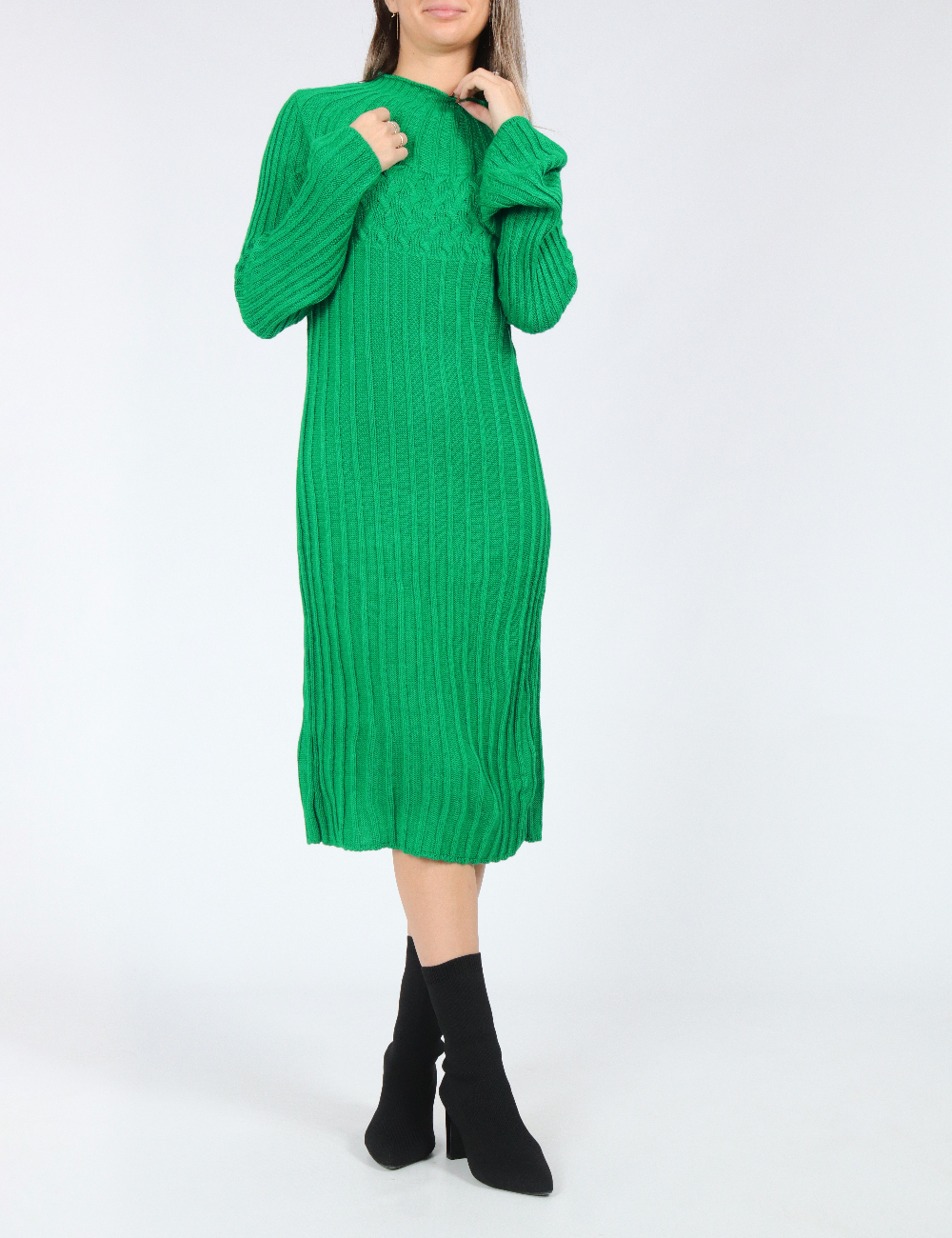 Rochie medie SHEIN, verde