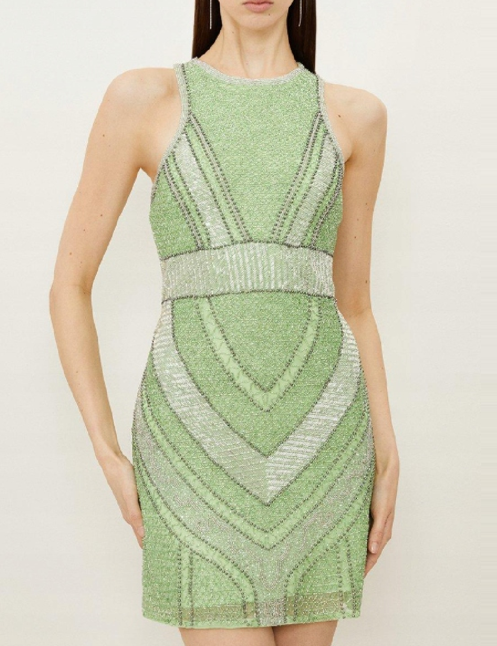 Rochie scurta Karen Millen, verde