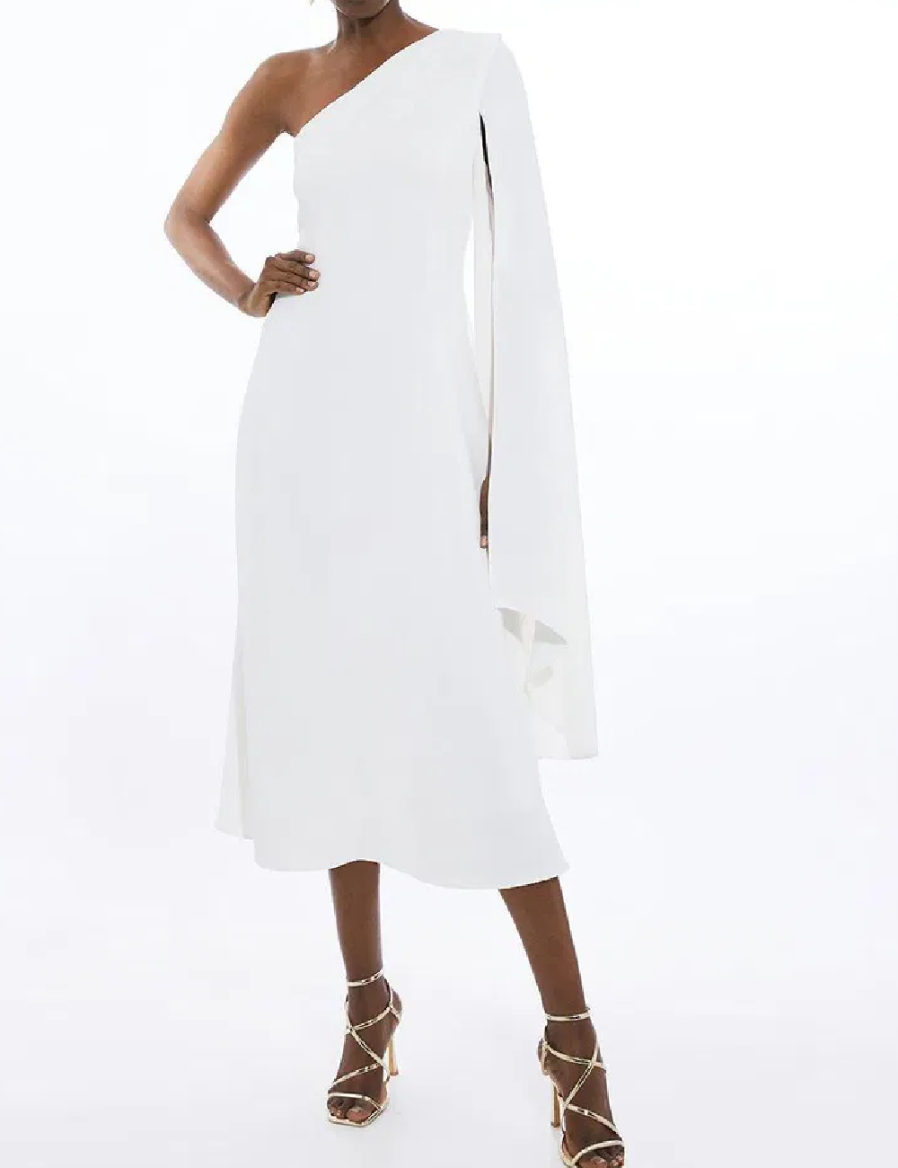 Rochie medie Karen Millen, alb