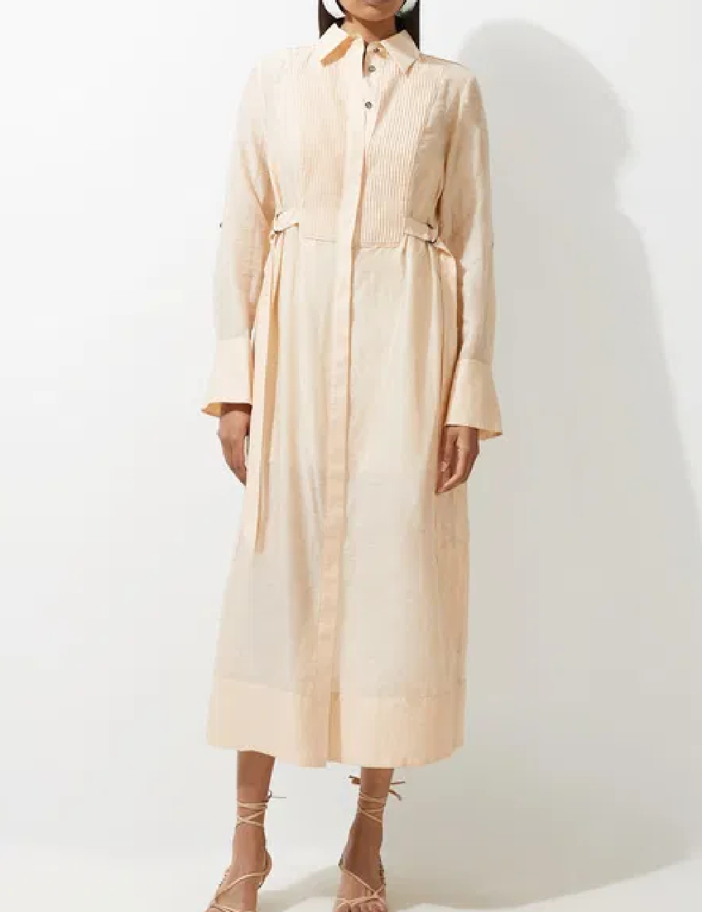 Rochie medie Karen Millen, crem