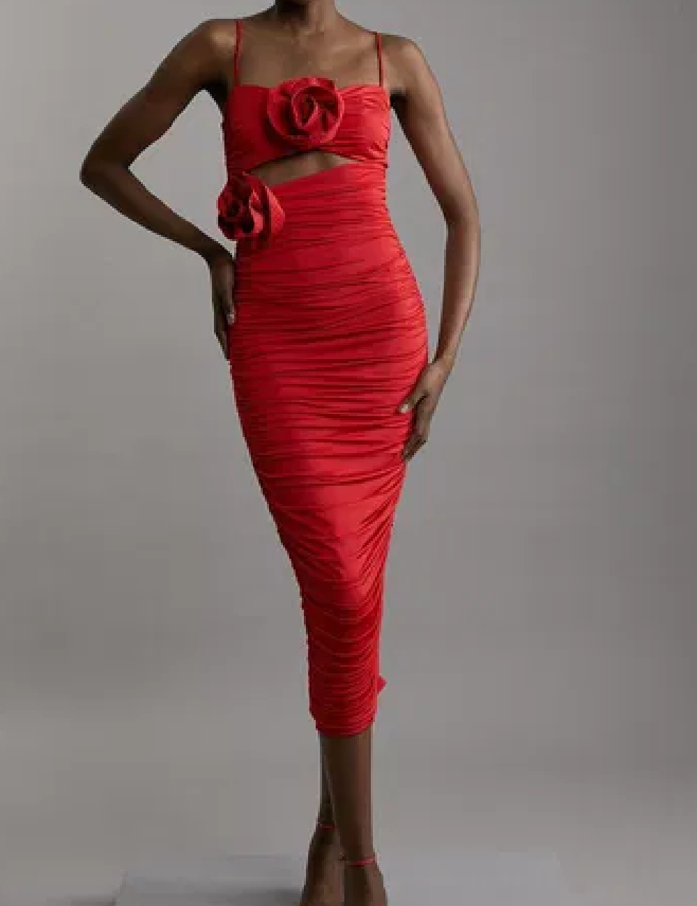 Rochie medie Karen Millen, rosu