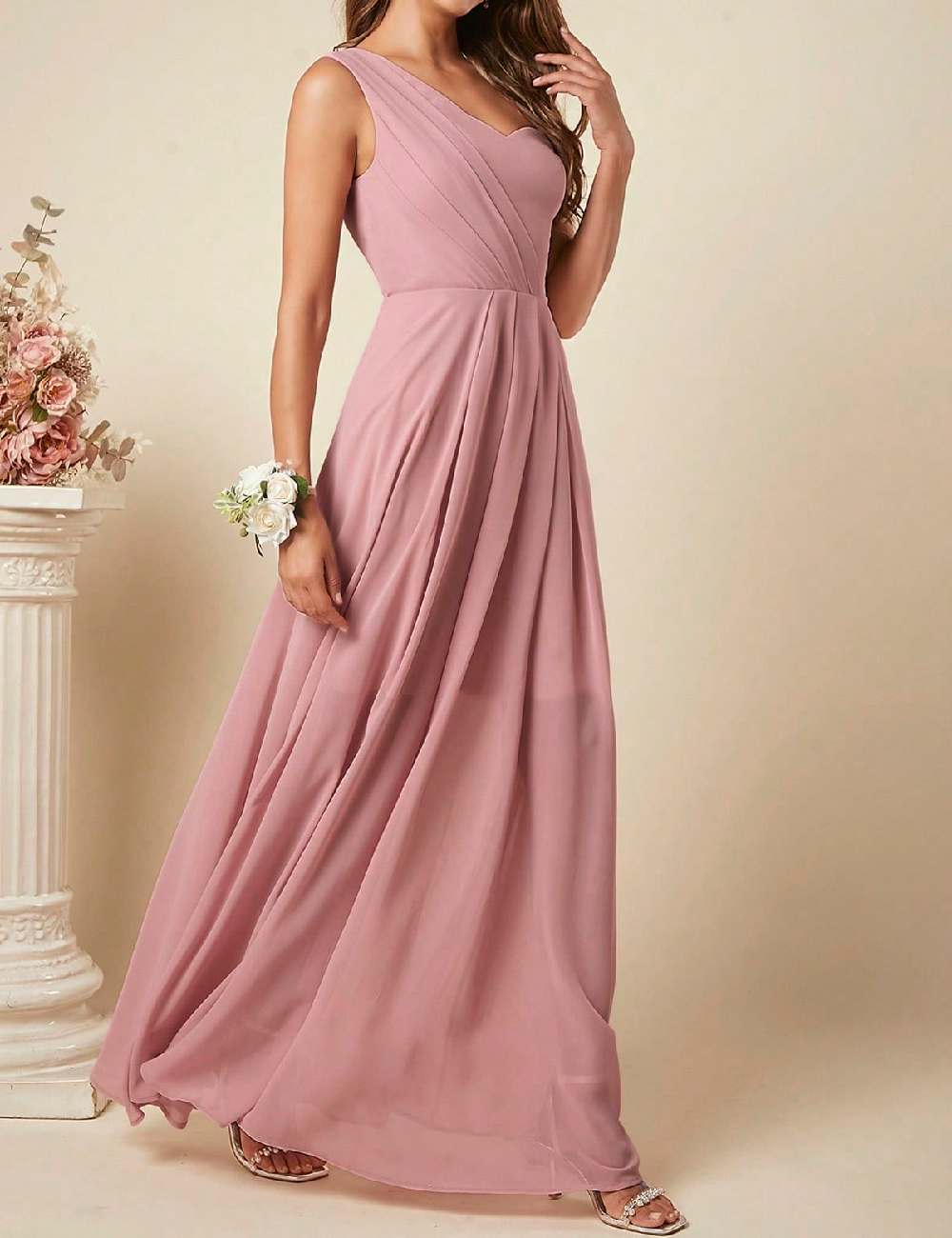 Rochie lunga SHEIN, roz