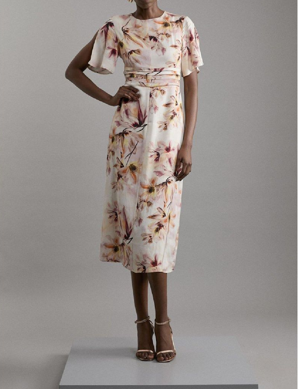 Rochie medie Karen Millen, floral print