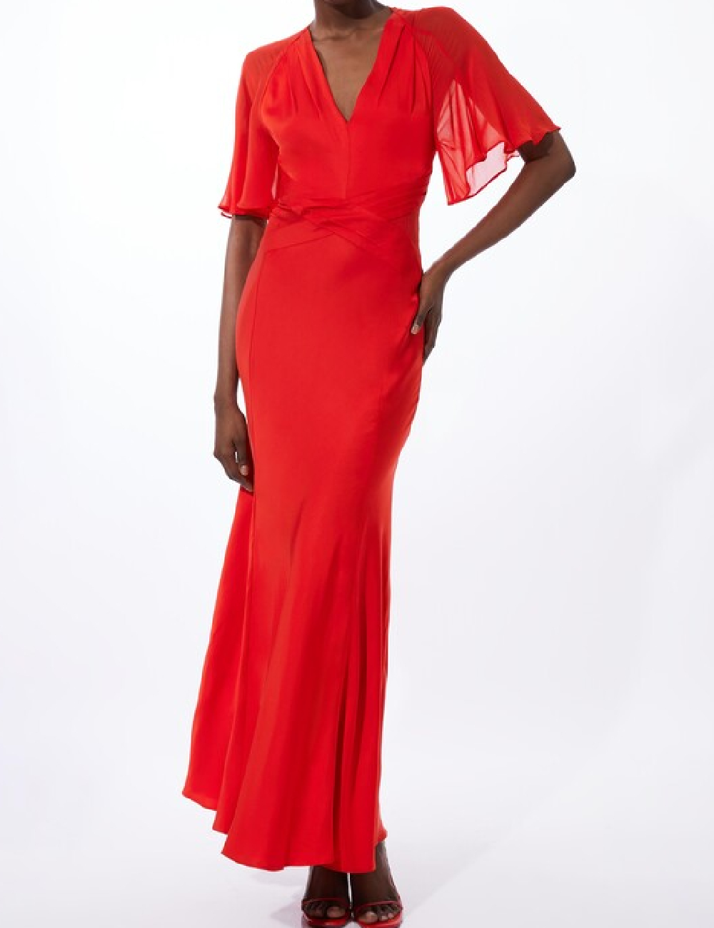 Rochie lunga Karen Millen, rosu