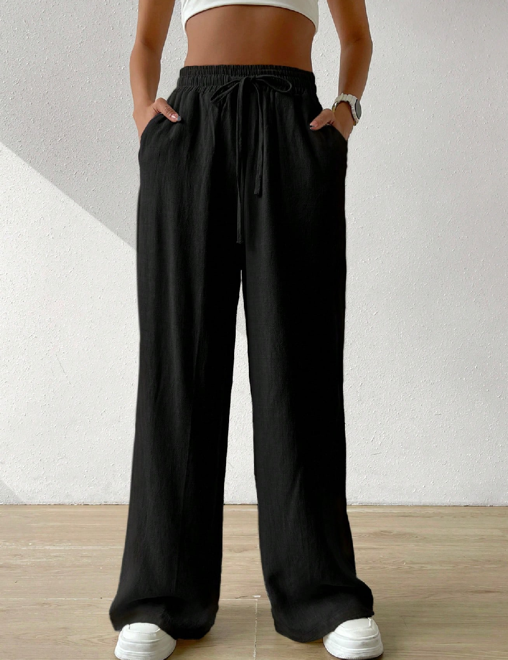 Pantaloni SHEIN, negru