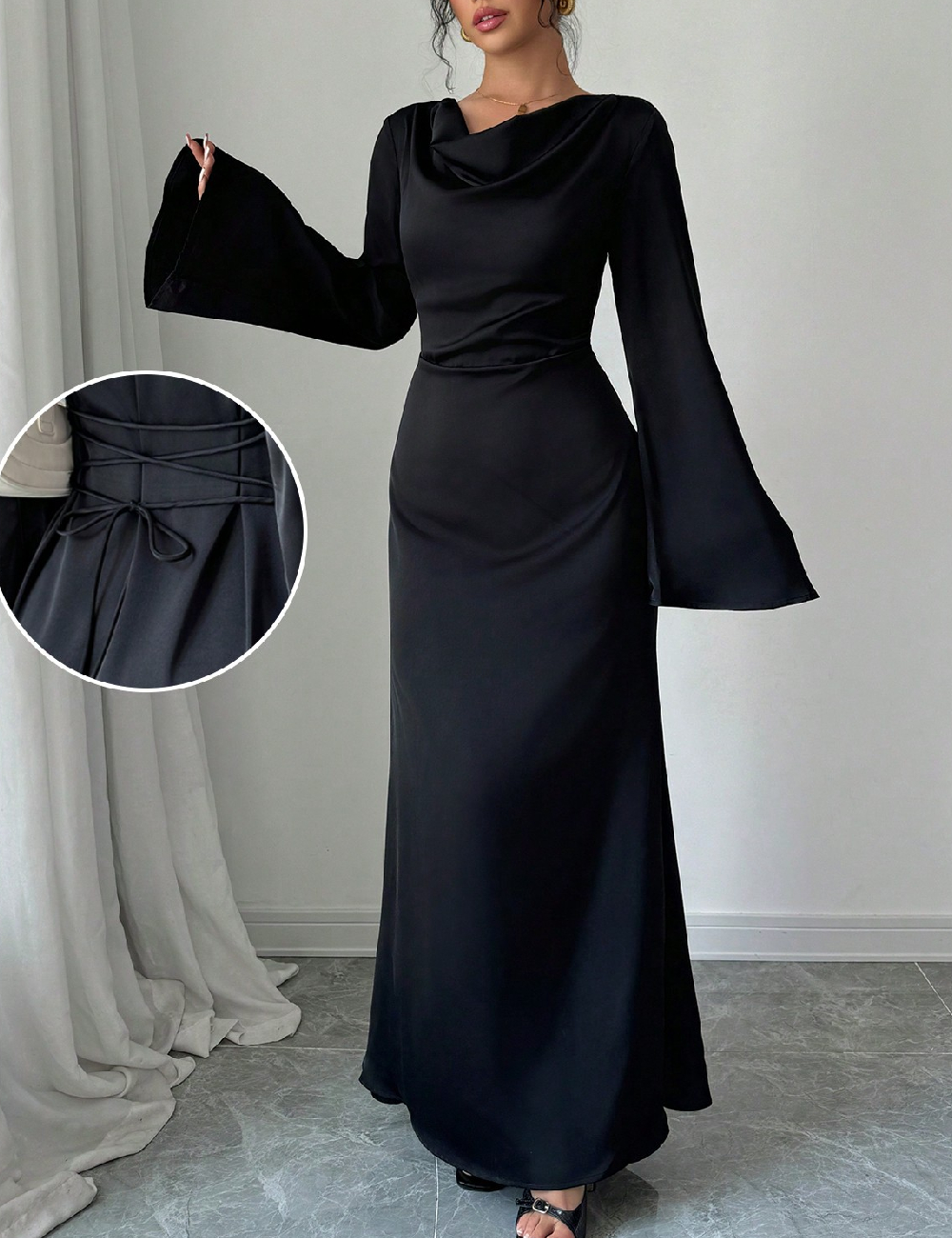 Rochie lunga SHEIN, negru