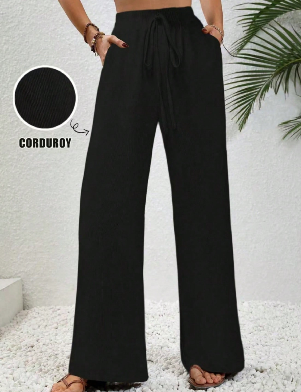 Pantaloni SHEIN, negru