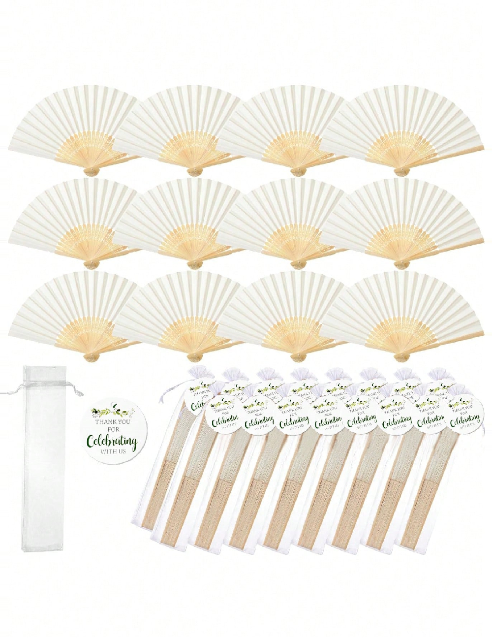 Set evantaie 5 bucati SHEIN, crem