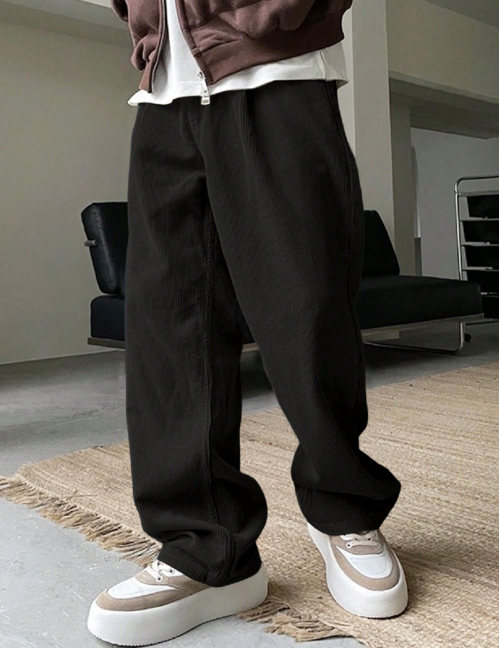 Pantaloni SHEIN, negru