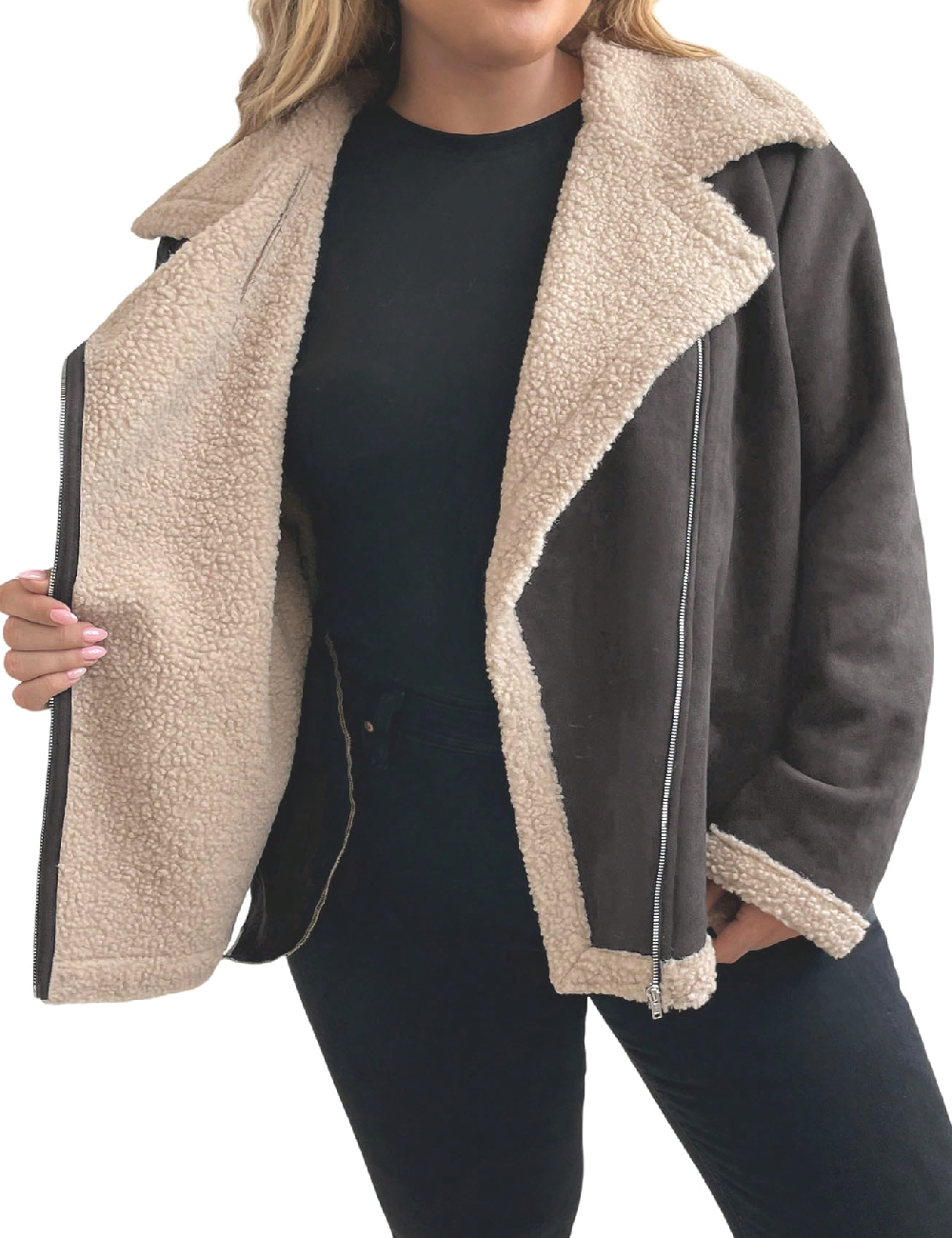 Jacheta SHEIN CURVE, gri