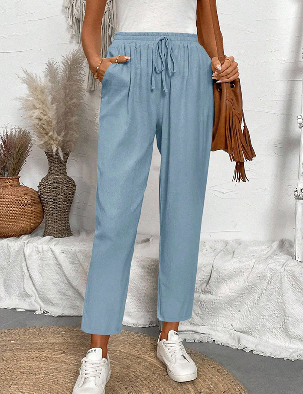 Pantaloni SHEIN, albastru