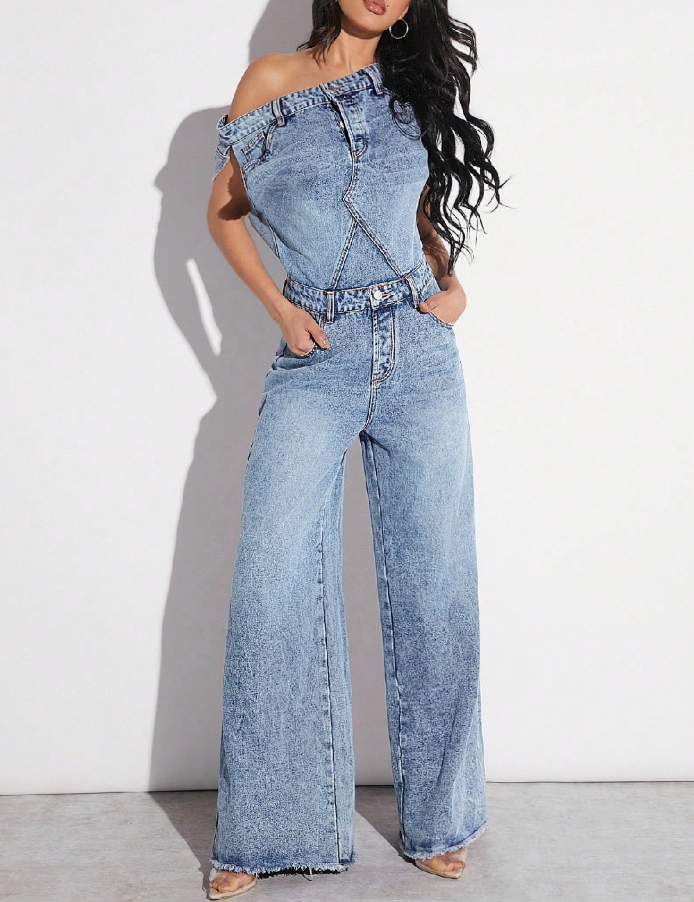 Salopeta SHEIN, albastru