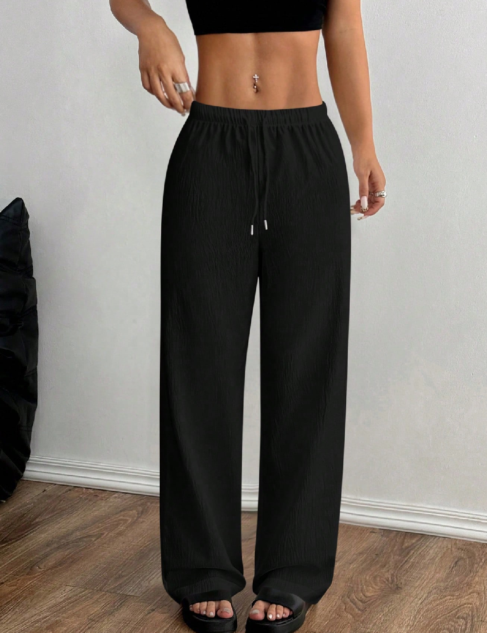 Pantaloni SHEIN, negru