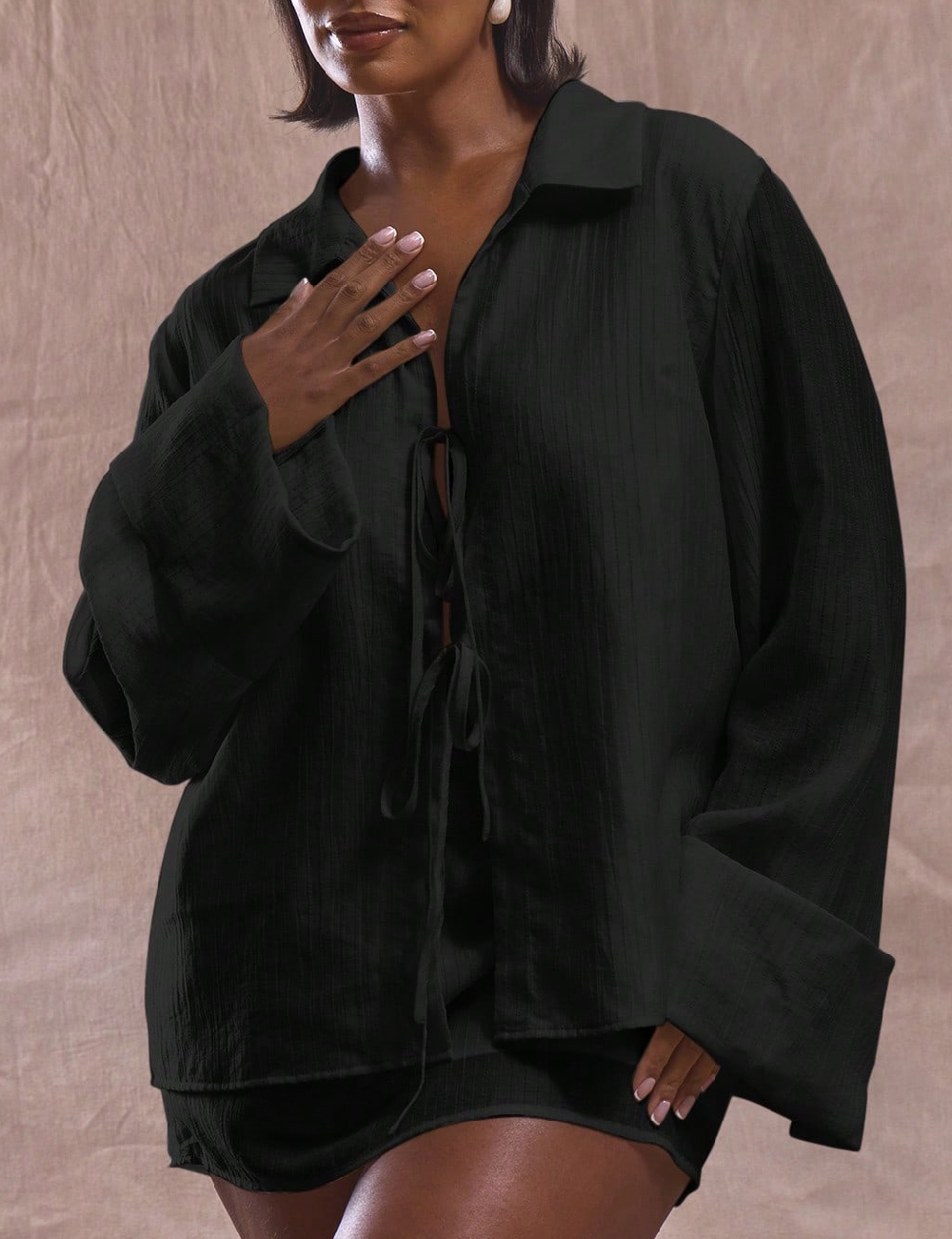 Bluza SHEIN CURVE, negru