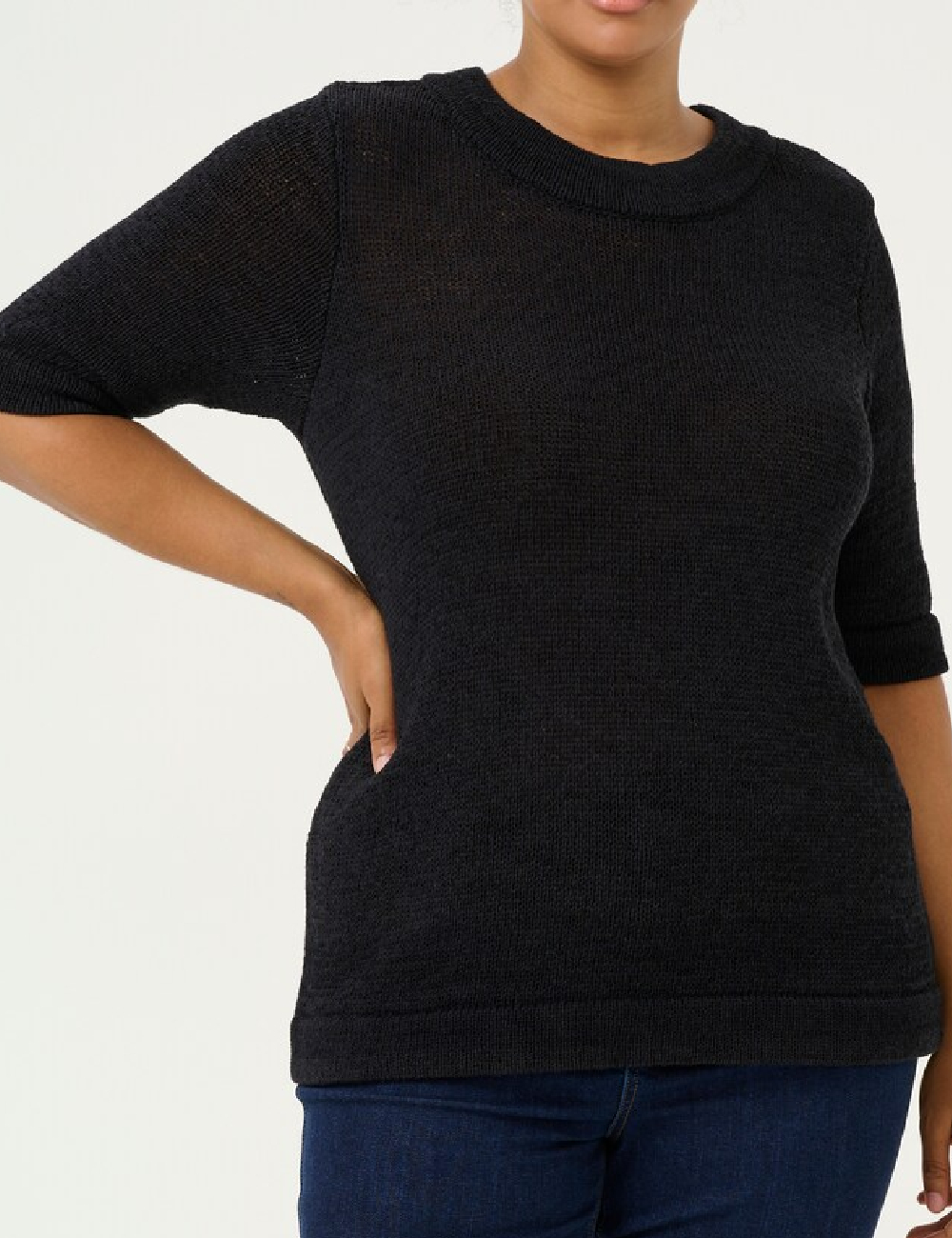 Bluza Kaffe Curve, negru