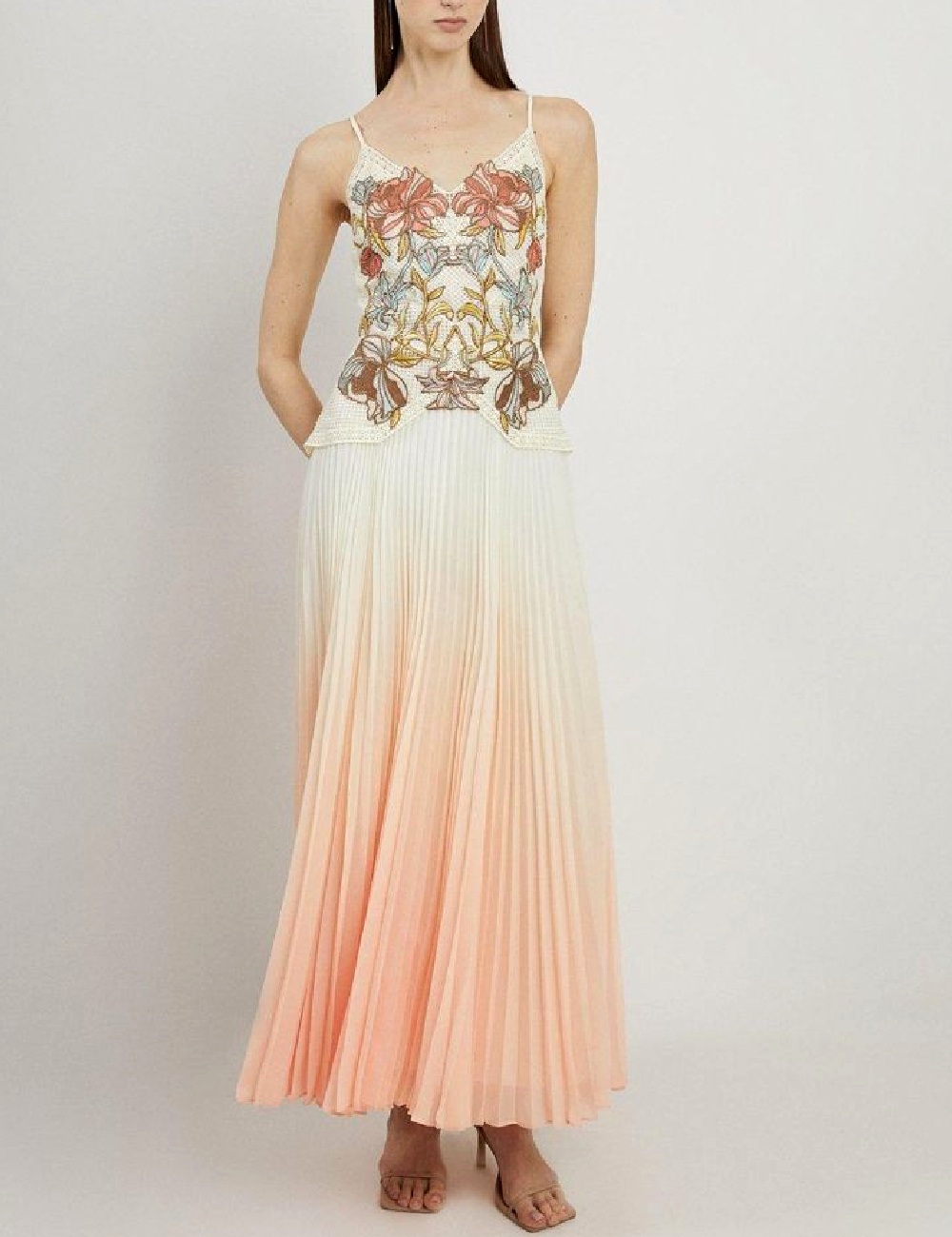 Rochie lunga Karen Millen, mix culori