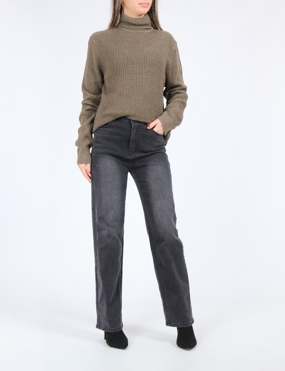 Blugi SHEIN, gri inchis