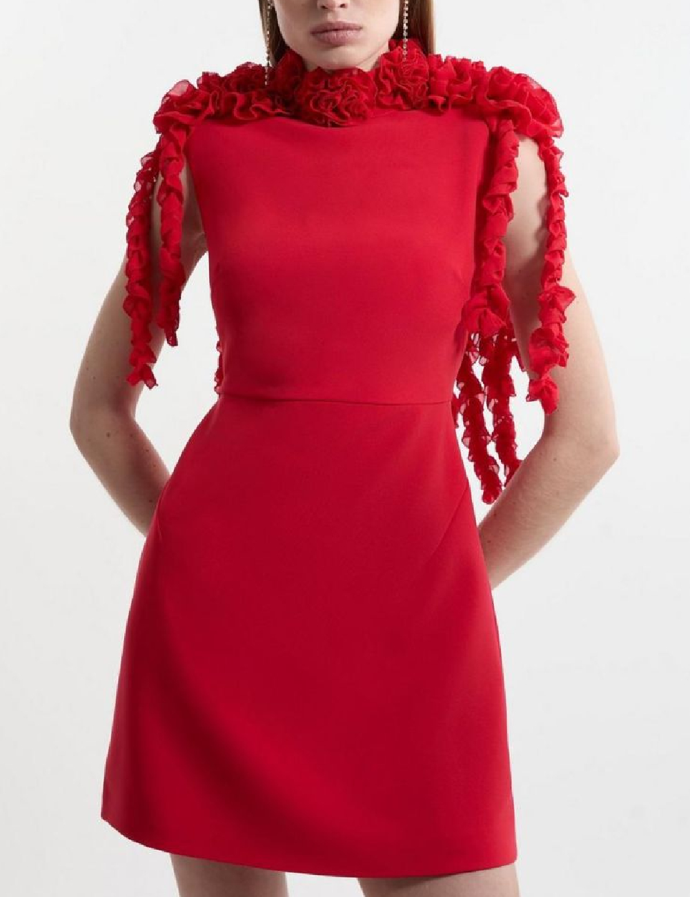 Rochie scurta Karen Millen, rosu