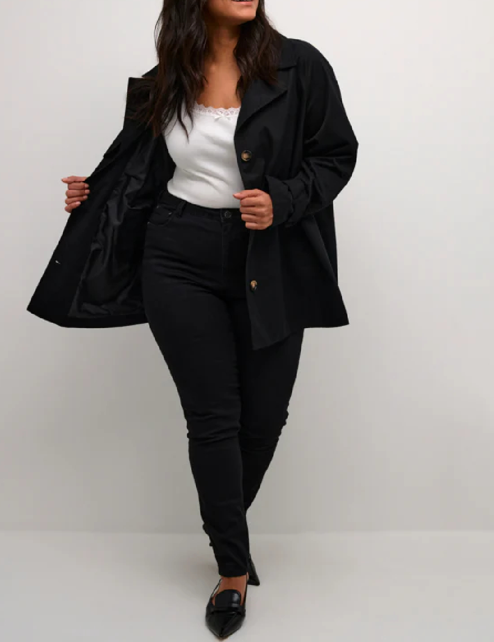 Jacheta Kaffe Curve, negru