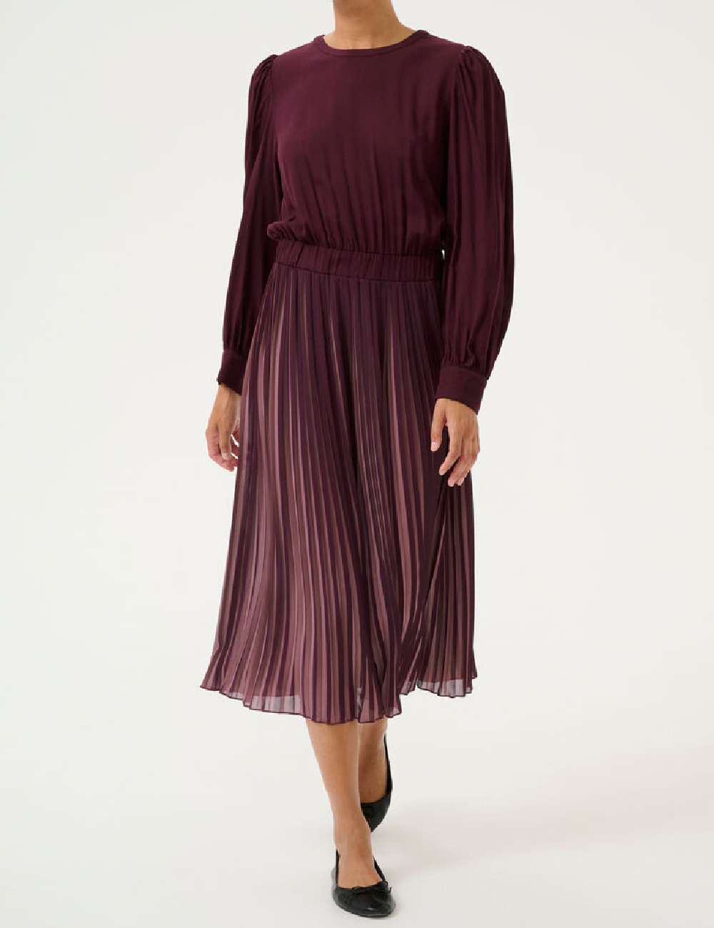 Rochie medie Culture, pruna