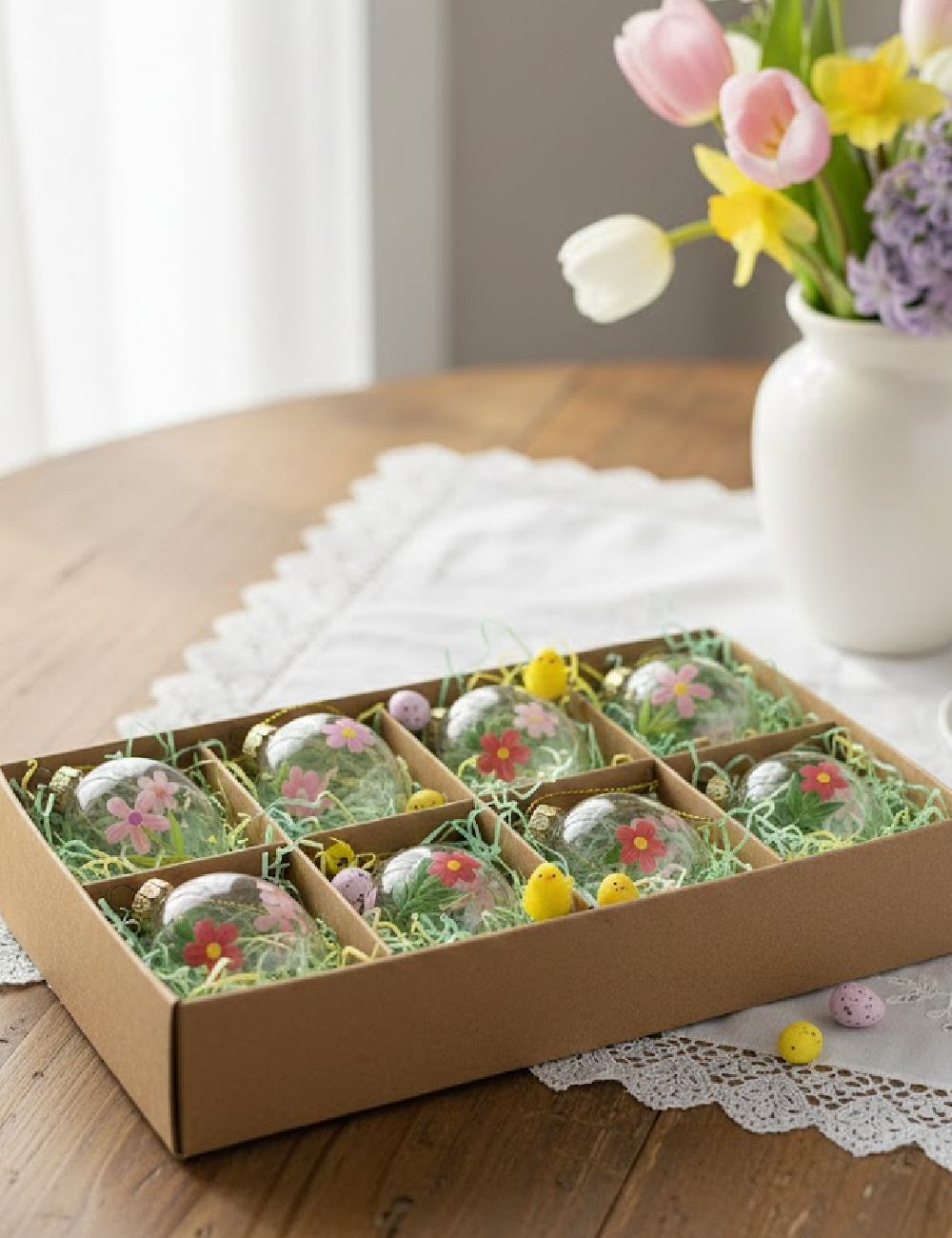 Set globuri 9 bucati ACTION, floral