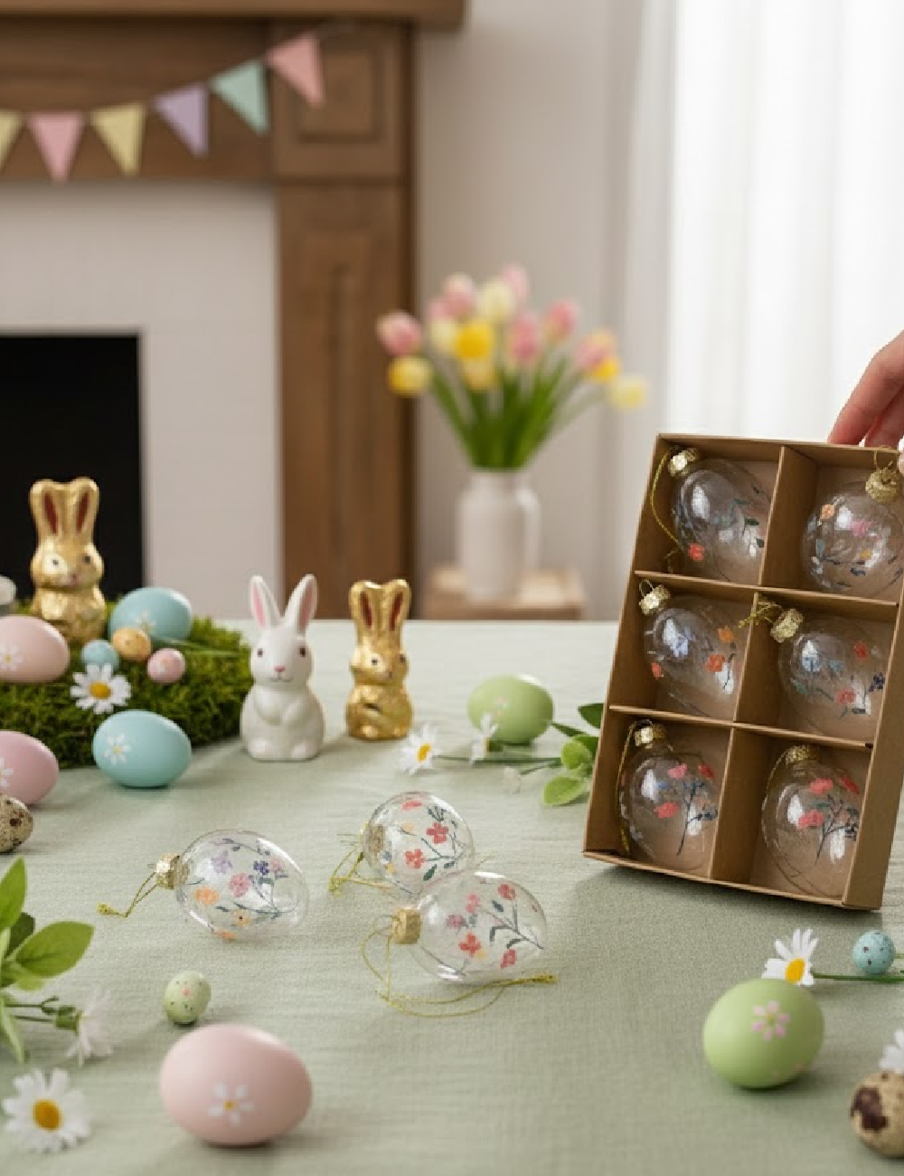 Set globuri 9 bucati ACTION, floral