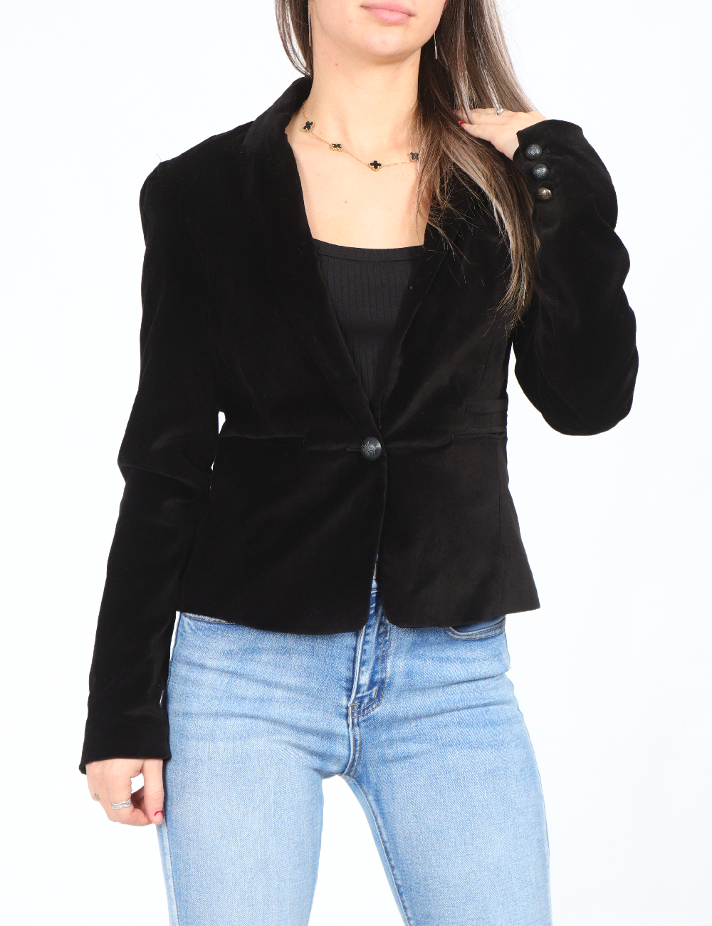 Sacou Bershka, negru