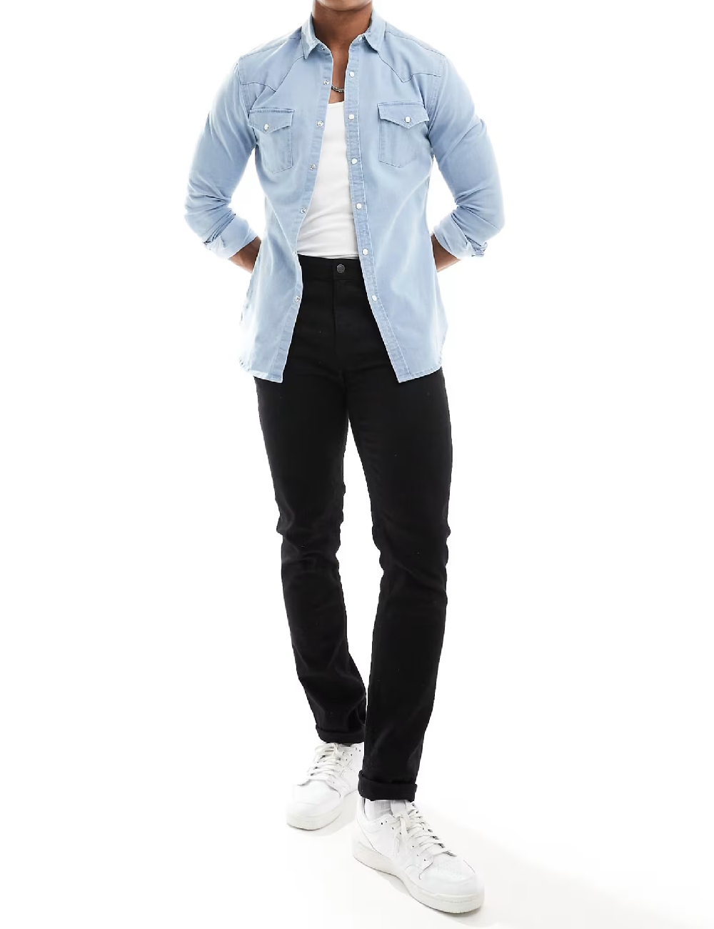 Camasa ASOS, albastru