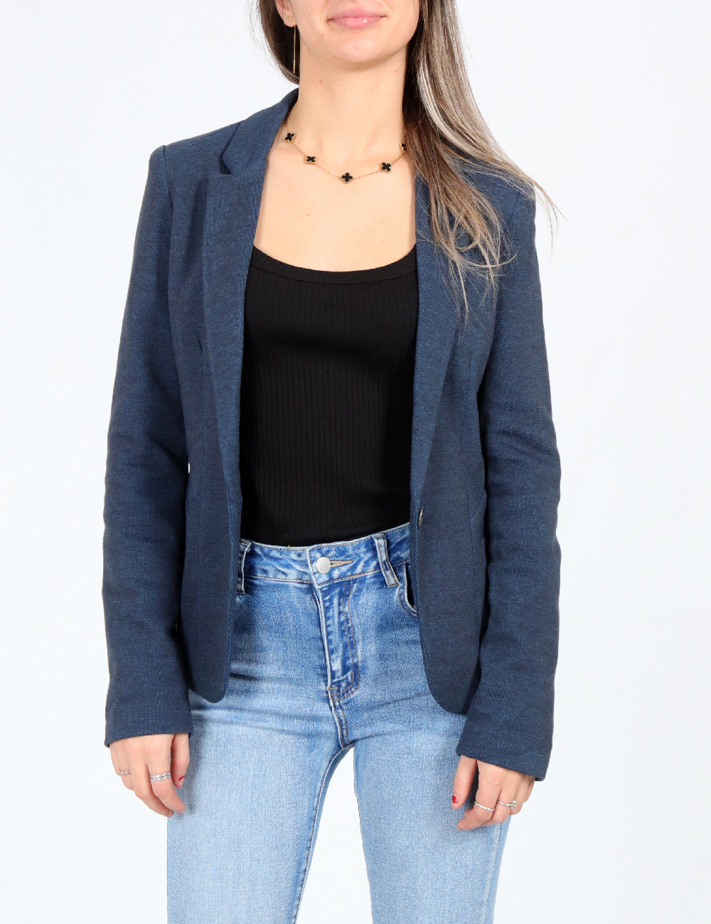 Sacou Bershka, albastru