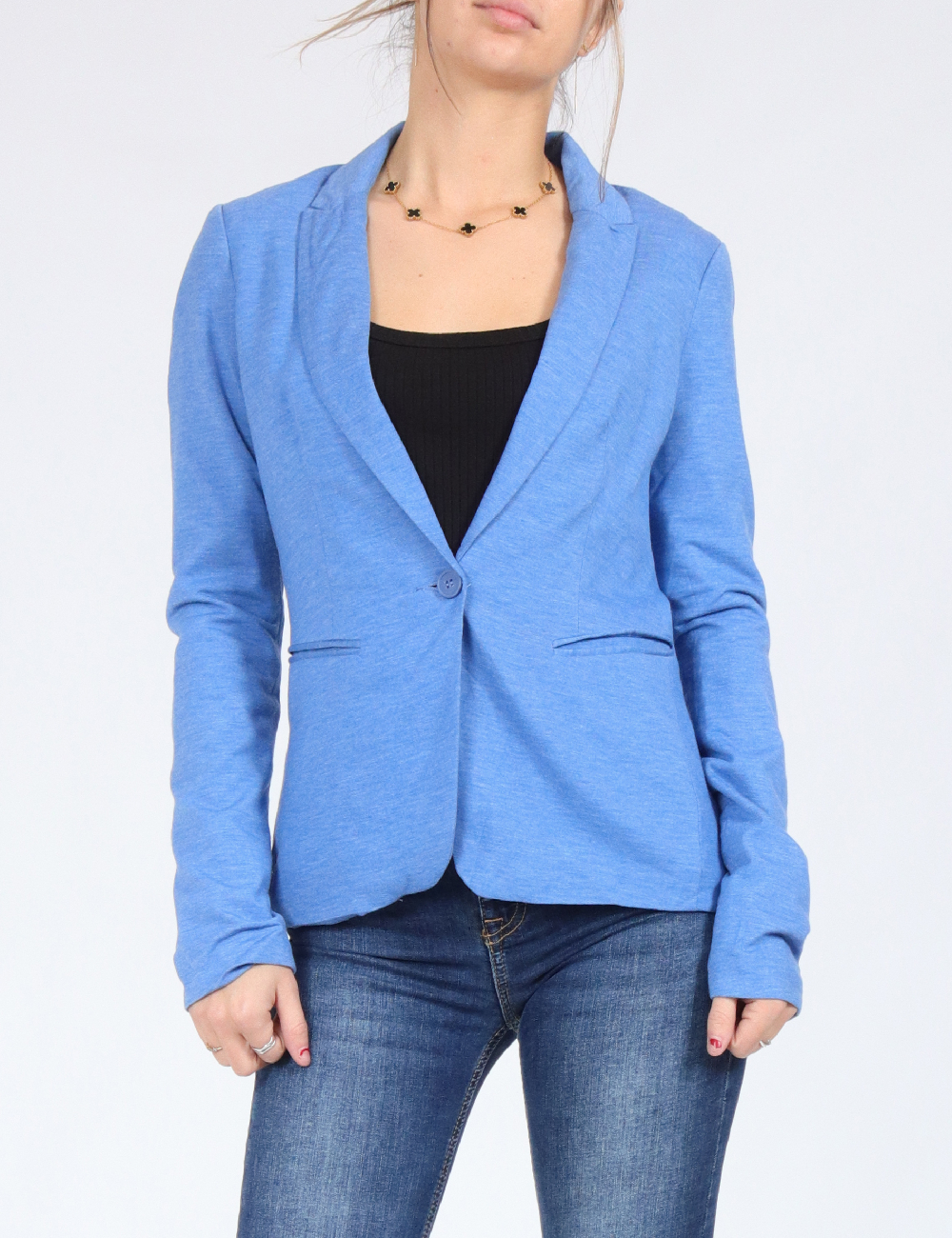 Sacou Bershka, albastru