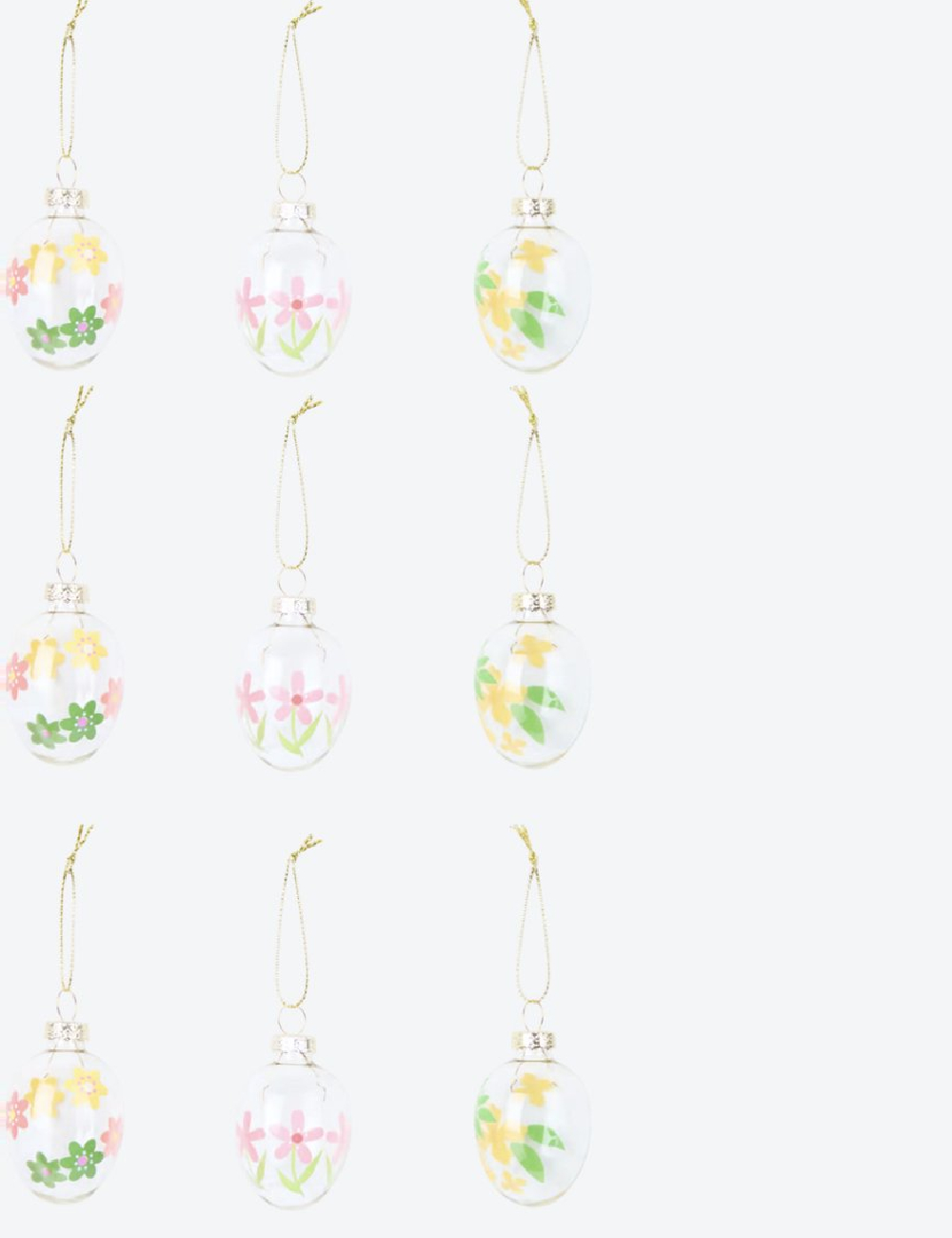 Set globuri 9 bucati ACTION, floral