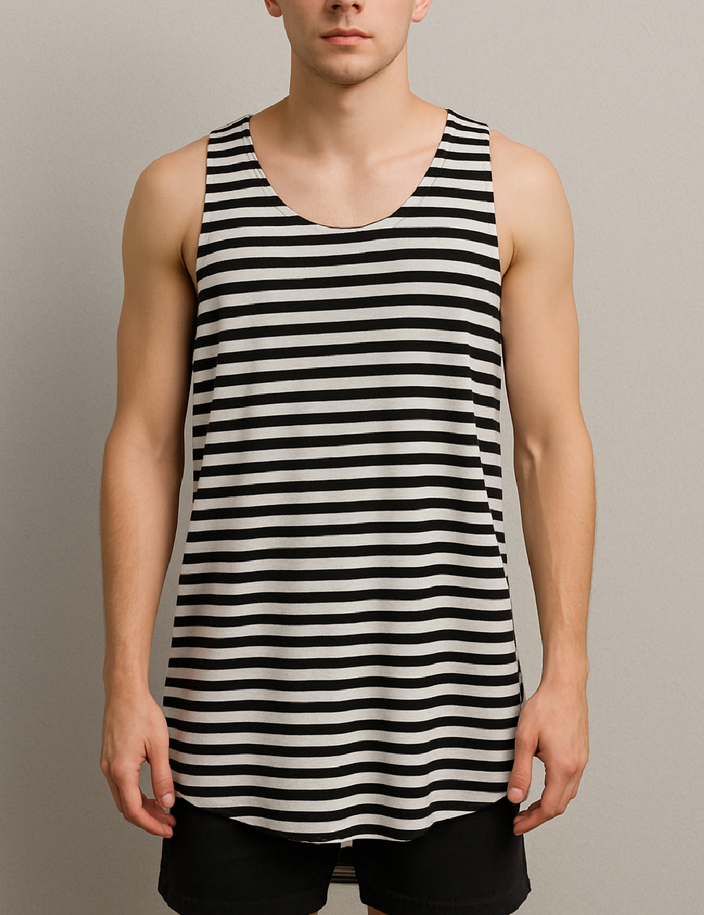 Maiou Bershka, alb/negru