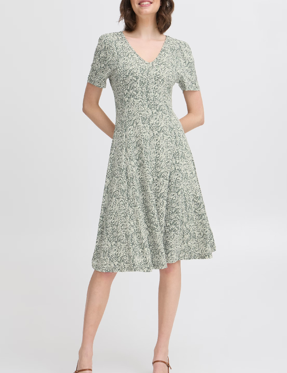 Rochie medie Fransa, verde