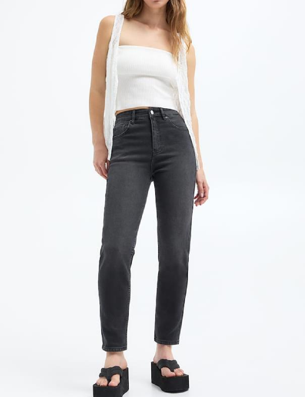 Blugi Pull&Bear, negru