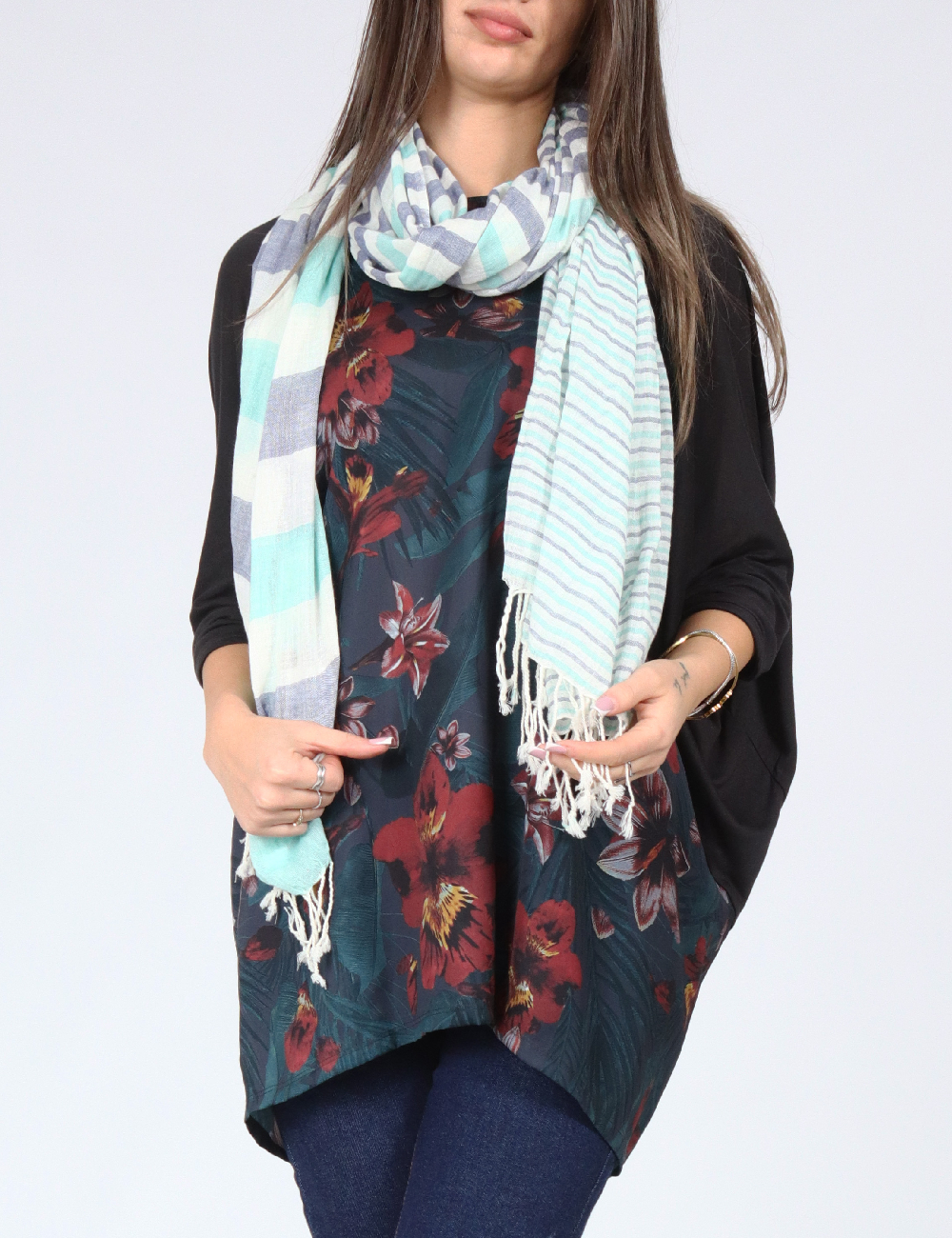 Esarfa Bershka, mix culori