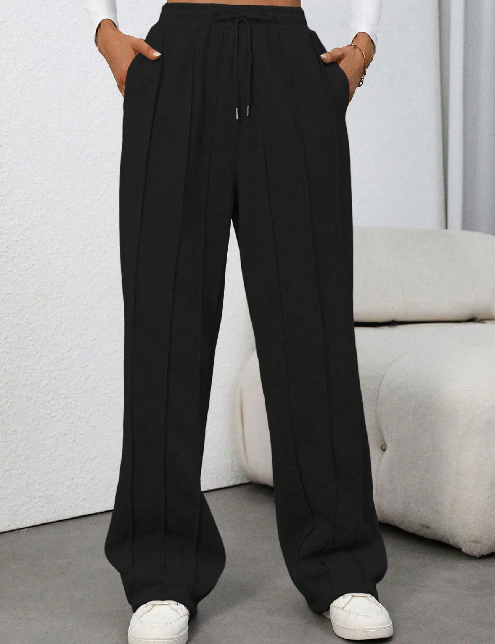 Pantaloni SHEIN, negru