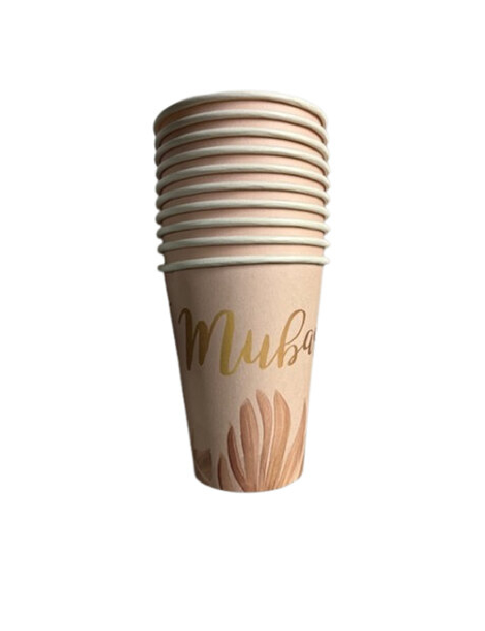 Set pahare unica folosinta 10 bucati AVEC, roz