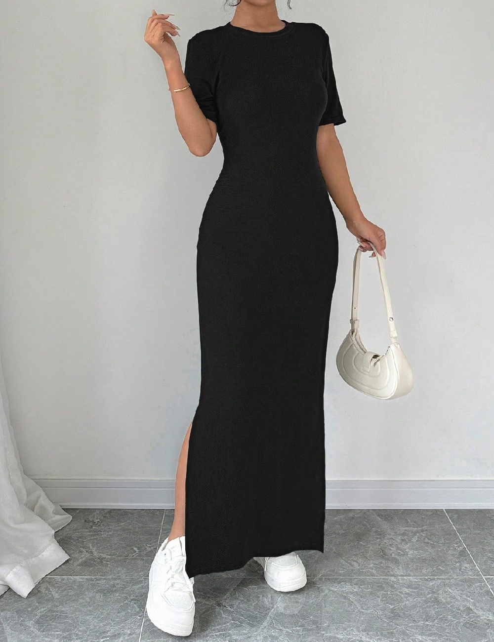 Rochie lunga SHEIN, negru