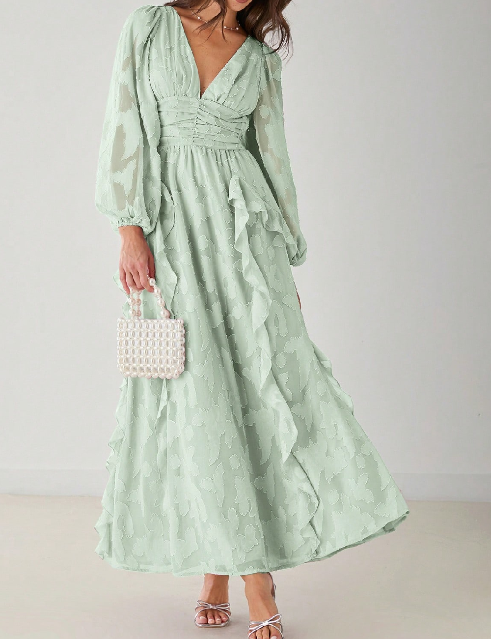 Rochie lunga SHEIN, verde