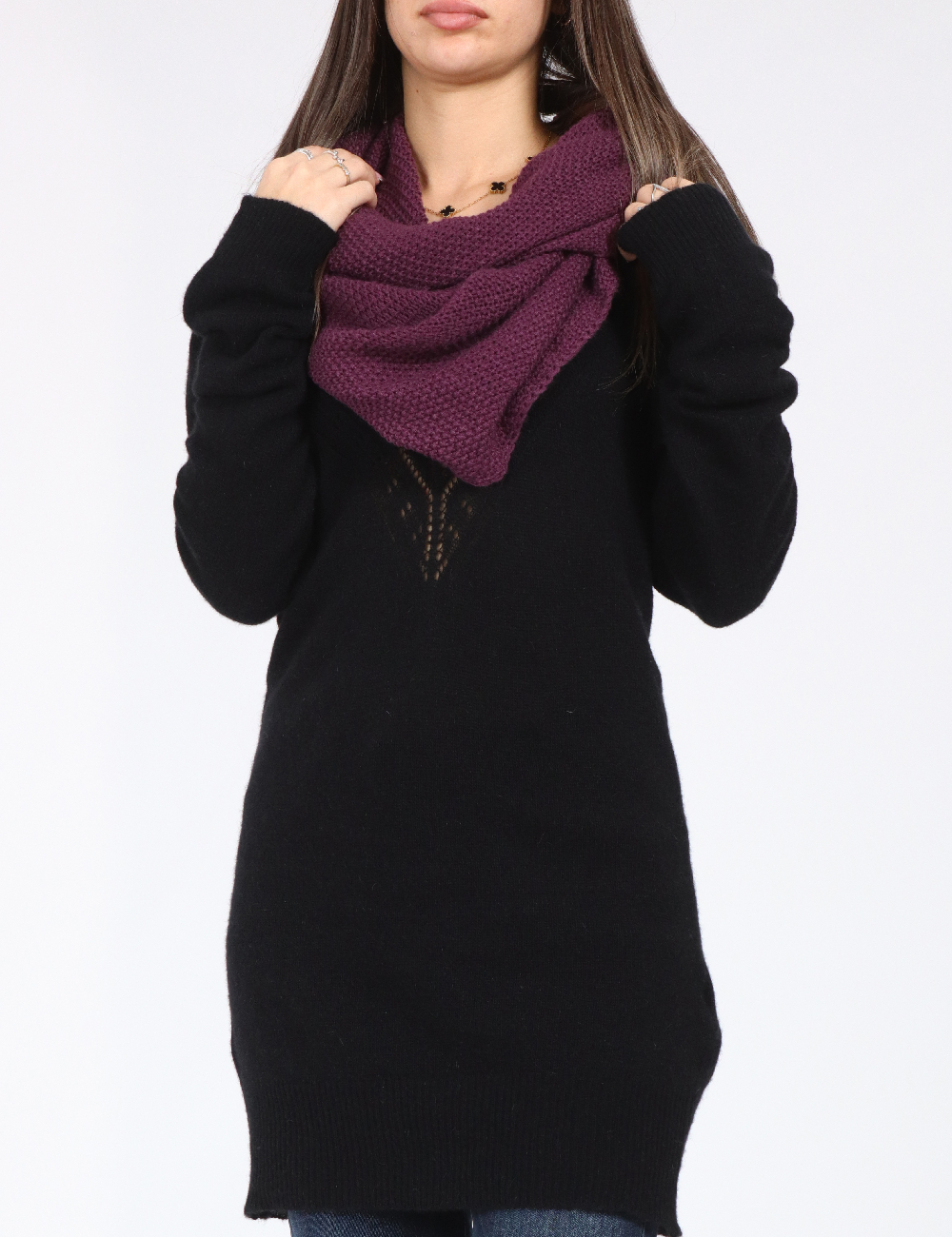 Fular Circular Bershka, mov